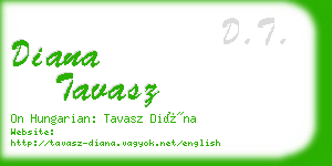 diana tavasz business card